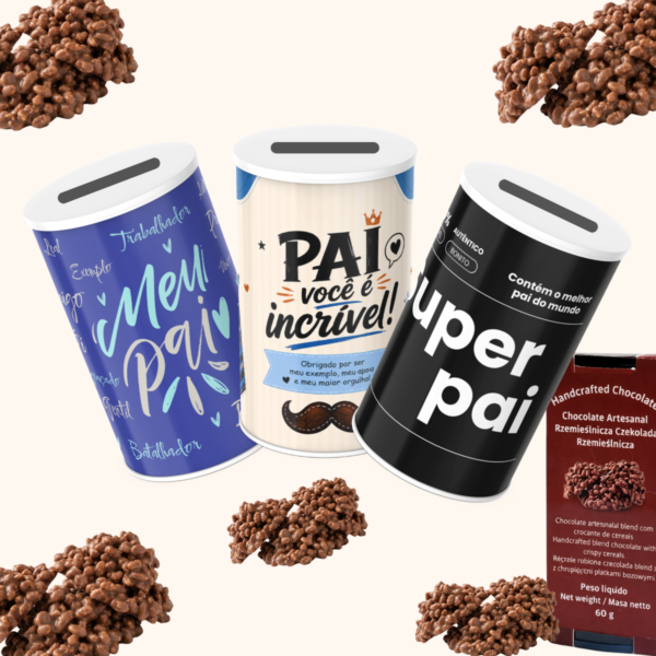 Chocolata Pocket Kryspis 60g Dia dos Pais - Blend com Flocos de Cereais